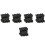 Rubber L Shaped Angle Iron Foot Pads Covers 50 Pcs Black 1