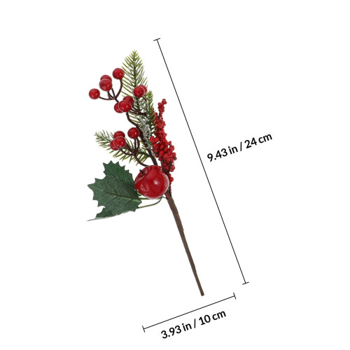 4Stk Simulierte Beerenzweige Aus Für DIY Weihnachtskranz 1