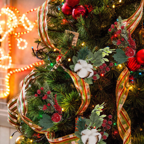 4Stk Simulierte Beerenzweige Aus Für DIY Weihnachtskranz 2