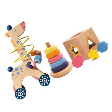 Boulier éducatif en bois avec couleurs vives et perles