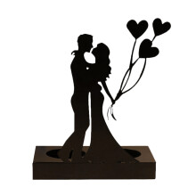 Presente romântico para casais, castiçais de ferro esculpido, taças de vinho vintage com detalhe decorativo, porta-velas de metal em formato de