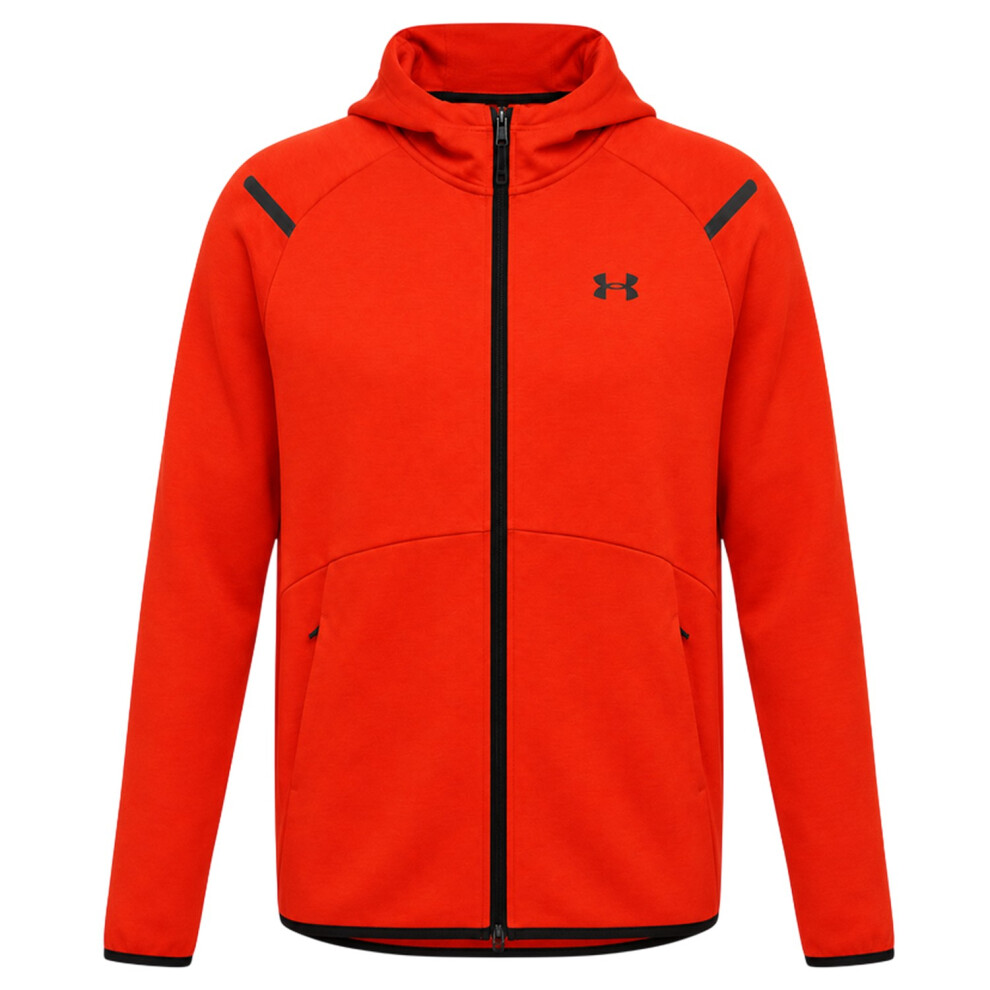 Under Armour (L, Orange) Mens Unstoppable Sweat Jacket