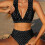 Practical Bathing Suit Two Piece Design Swimsuit Quick-Black S 9