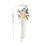 Décorations de dossier de chaise à fleurs artificielles, 2-Blanc 2