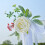 Décorations de dossier de chaise à fleurs artificielles, 2-Blanc 7
