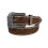 Retro Leather Pattern Strap Belt With-Ancient silver 130cm 1