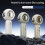 Outdoor Portable Handheld Quiet Fan Rechargeable Powerful-White 9