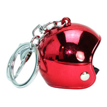 Chaveiros masculinos com design elegante, tamanho compacto e construção durável. Pingente exclusivo em formato de capacete para chaveiros