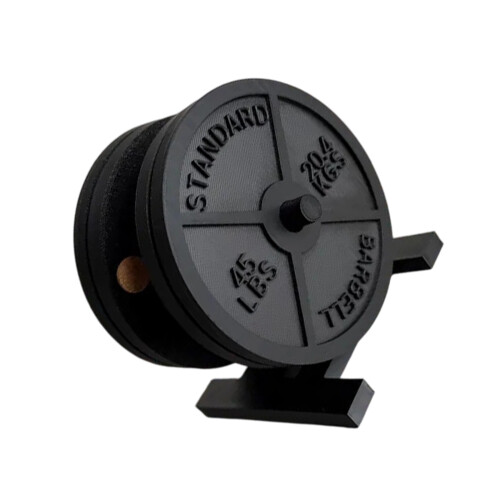 Practical Drink Coaster With Stand Barbell Bumper Plate Drink-2