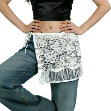 Joli accessoire de taille en dentelle, jupes portefeuille en