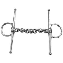 (6in, Silver) Shires Waterford Horse Full Cheek Snaffle Bit