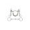(5.5in, Silver) Shires Ported Horse Weymouth Set 1