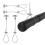 Adjustable Steel Wire Rope Hanging Cable with Secure Lock-1.5m 8