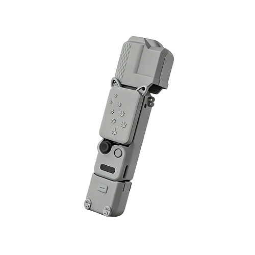 Housse de protection en Silicone pour corps de caméra-Gris