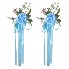 Luxurious Banquet Chair Back Decoration For Wedding-Blue