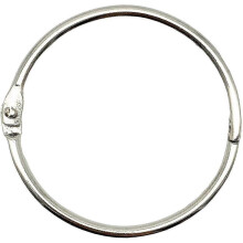 Ktojoy 2 Inch (15 Pack) Loose Leaf Binder Rings, Nickel Plated Steel Binder Rings,Keychain Key Rings, Metal Book Rings,Silver, for School, Home, Or Of