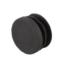 Round Table Chair Leg Tube Pipe Insert End Cap 19mm Dia 180Pcs Black