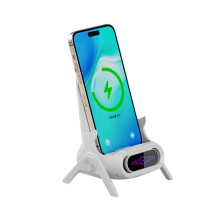 Das kabellose Ladegerät für Mobiltelefone unterstützt alle gängigen Halterungen, horizontale und vertikale Ausrichtung auf dem Schreibt
