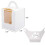 150 PCS Single Cupcake Boxes White Individual Cupcake Carrier Holders with Window Inserts for Bakery Wrapping Packaging 9