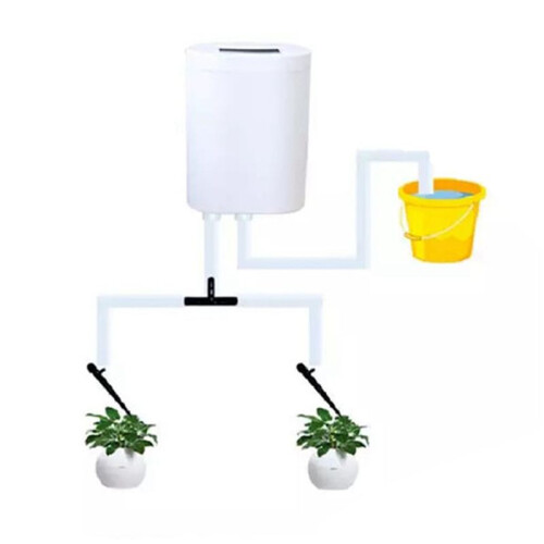 3X 2  Pump Timer System Outdoor Automatic Watering Pump Controller Flowers Plants Sprinkler Drip Irrigation Device 2
