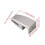 Desk Screen H Bracket L S Silver 2