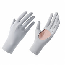 Zomerse zonbeschermende handschoenen, dun ontwerp van ijzijde voor fietsen, antislip, ademend, UV-bescherming voor buiten, handschoenen
