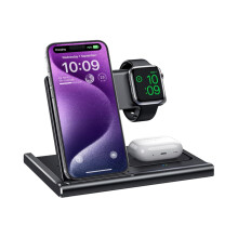 Drie-in-één draadloze oplader voor mobiele telefoons, geschikt voor Apple Watch en Apple 7 oplaadstandaard, snelladen met magnetische z