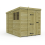 6 x 9 Pent Shed Tanalised (Single Door, With Windows) 2