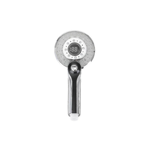 Led Light Lcd Display Third Gear Water Flow Self Illumination Temperature Control Shower Head for Smart Home 2