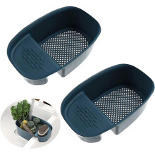 Multifunctional Hanging Filtering Chef BasketBlue, Set of 27.5*13.5*21CM