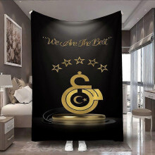 (40x30in 102x76cm) Galatasaray Club T\u00FCrkiye-Themed Plush Fleece Blanket - Super Soft All-Season Luxury Bedspread & Couch Cover, Machin-jghds55