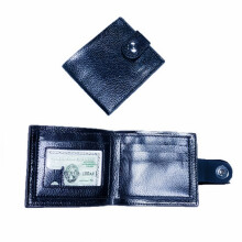 Nueva cartera para hombre de piel sintética, cartera plegable doble para hombre, cartera horizontal para negocios, cartera corta con he