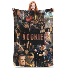 (80x60in 200x150cm) The Rookie TV Show Soft Blanket - Cozy Polyester Throw with Vibrant Character Artwork, Perfect for Movie Nights, Relaxat-AZRFG41