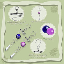 3X Estabilizador Decorativo do Girador do Vento da Cauda da Espiral da Bola Sinos de Vento Pendurados o Girador da Bola do Vento para DecoraçõEs do