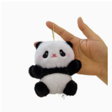 Stuffed Panda Keychain Pendant Cute Plush Panda Doll Bag Charm Hanging Ornament for Handbags Decor Lightweight Soft Material
