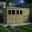 11 x 6 Pent Shed Tanalised (Single Door, With Windows) 3