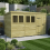 11 x 6 Pent Shed Tanalised (Single Door, With Windows) 1