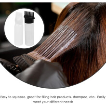 Hair Dye Applicator Bottle 2Pcs with Root Comb and Massage Brush for Scalp Oil and Treatment Application