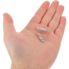 24 stuks nepnagels in Europese/Amerikaanse stijl met glitter en vlammenmotief
