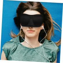 6 stuks oogmaskers, voorgevormd om licht te blokkeren, ideaal voor reizen, vliegen en slapen. Gemaakt van zacht traagschuim, comfortabel.