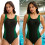 1 Piece Backless Swimsuit Quick Dry Swimwears-Section 2 S 4