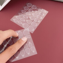 20 stuks dubbelzijdige nagellijmstickers, waterdicht, zelfklevende nagelplakstrips voor kunstnagels en nepnagels, geschikt voor de grote teen