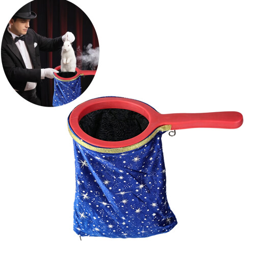 Fun Vanishing Pouch Magics Trick Props Bag-Blue pattern 2