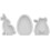 3pcs Easter Candle Molds Silicone Bunny and Egg Molds for DIY Easter Crafts and Aromatherapy Candle Making 1