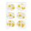 Silicone Drum Head Covers Clear Drum Silencers-Yellow spots 1