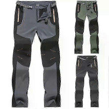 (black, XXXL) Outdoor Work Pants Men Walking Trousers Waterproof Cargo Rain Fishing Hiking