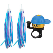 Kids Bike Bells and Streamers Children-blue white grape