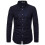 (XL) Men's Long Sleeve Blue Shirt 1