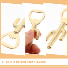 Bieropener in de vorm van een cactus van zinklegering, metalen drankopener, decoratief Mexicaans feestartikel, bruiloftsbaraccessoire