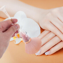 cepillos para polvo de uñas con cerdas suaves para manicura y decoración de uñas. Diseño ergonómico.